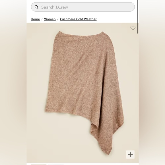 JCREW Wool-Cashmere Blend Poncho - Picture 2 of 4